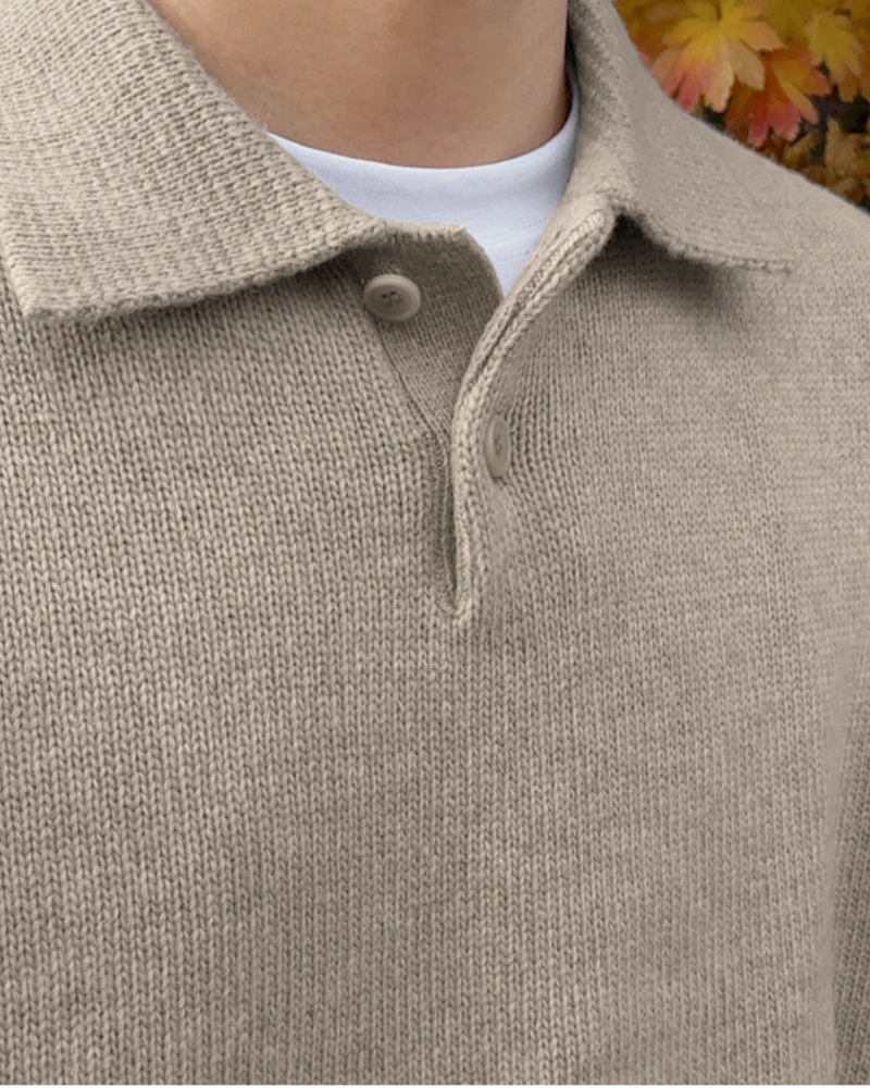 Thomas Tailor ™|Woolen Button Half Zip
