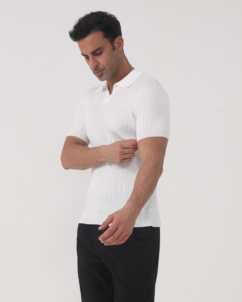 Thomas Tailor ™|Ribbed Cotton Polo