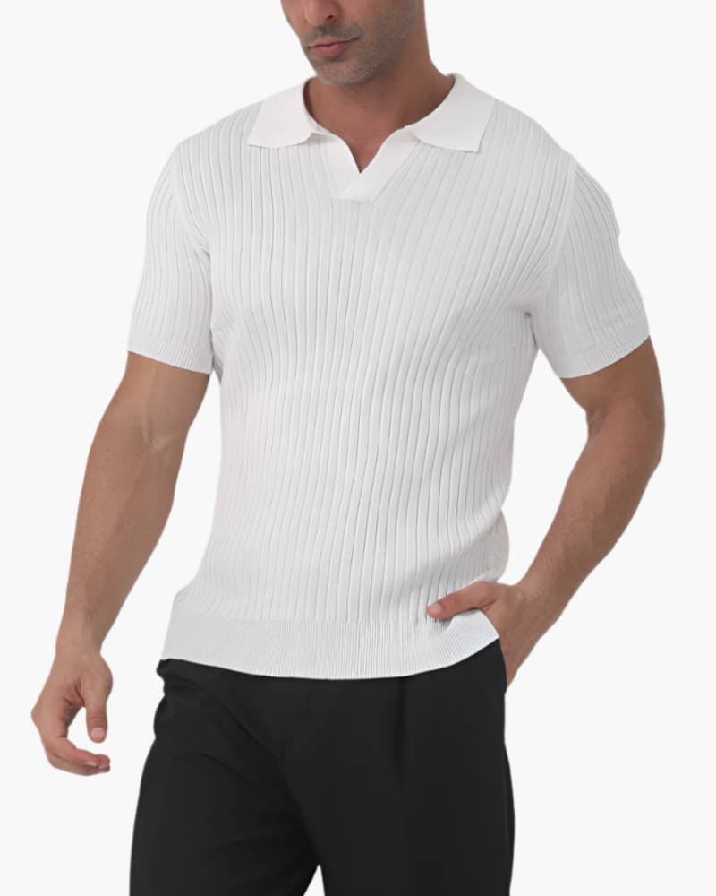 Thomas Tailor ™|Ribbed Cotton Polo