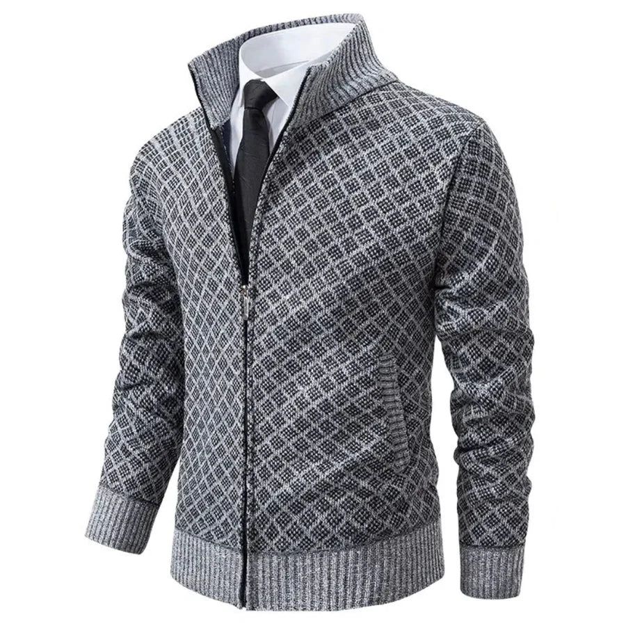 Thomas Tailor ™| Patterned Zip Cardigan
