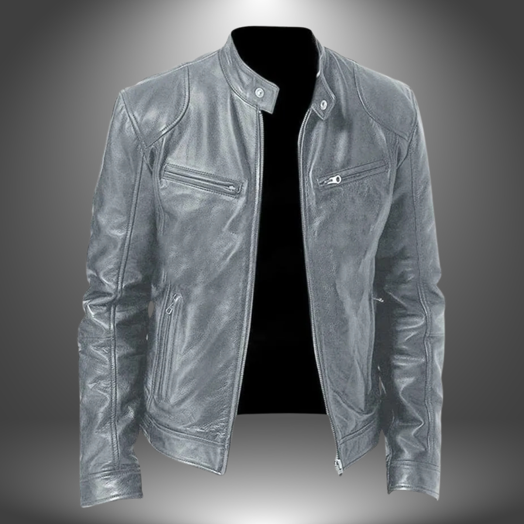 Thomas Tailor ™| Classic Leather Biker Jacket