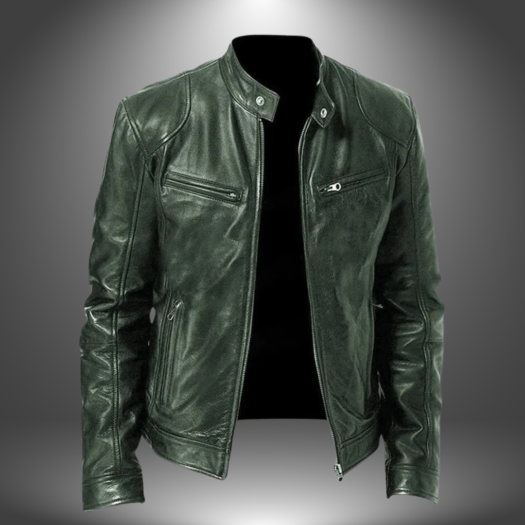 Thomas Tailor ™| Classic Leather Biker Jacket
