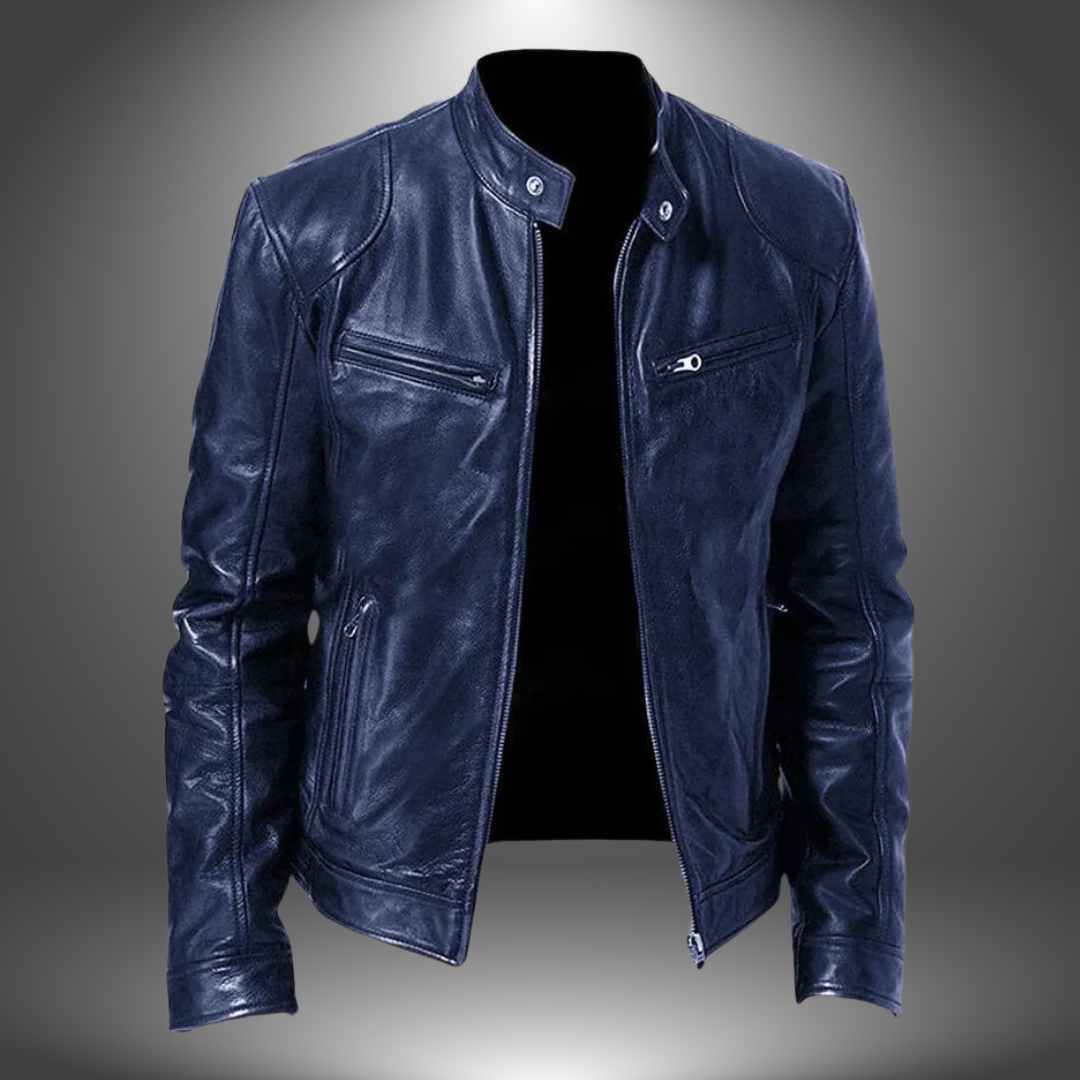 Thomas Tailor ™| Classic Leather Biker Jacket