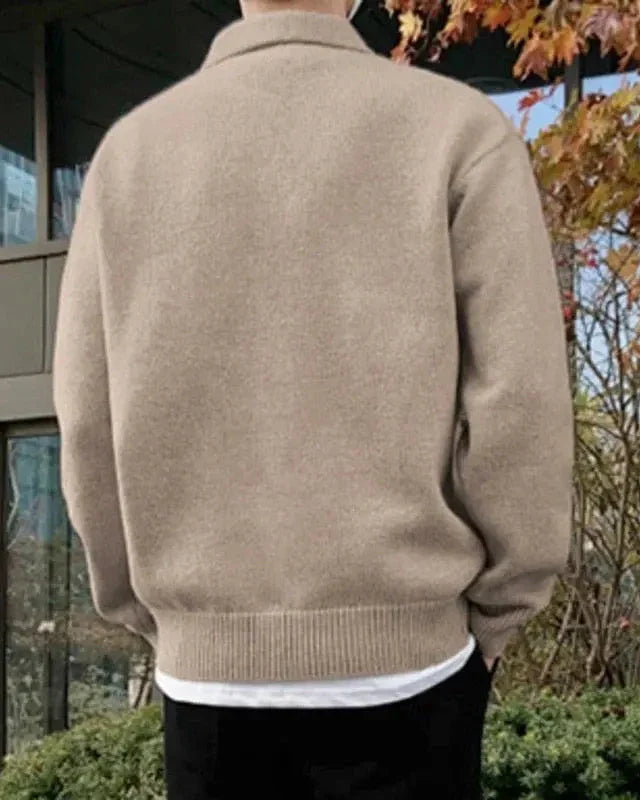 Thomas Tailor ™|Woolen Button Half Zip