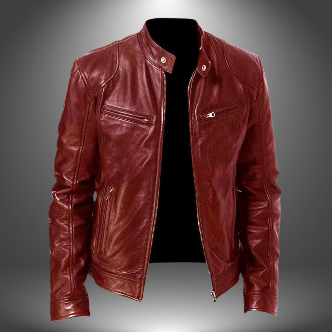 Thomas Tailor ™| Classic Leather Biker Jacket