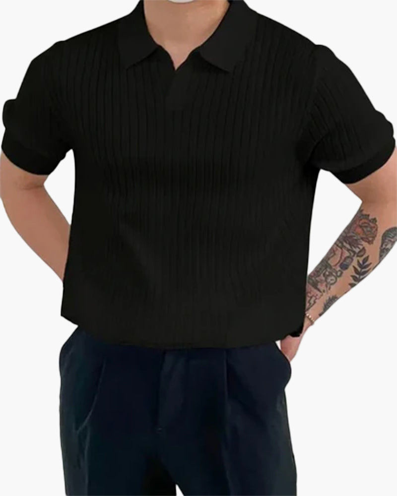 Thomas Tailor ™|Ribbed Cotton Polo