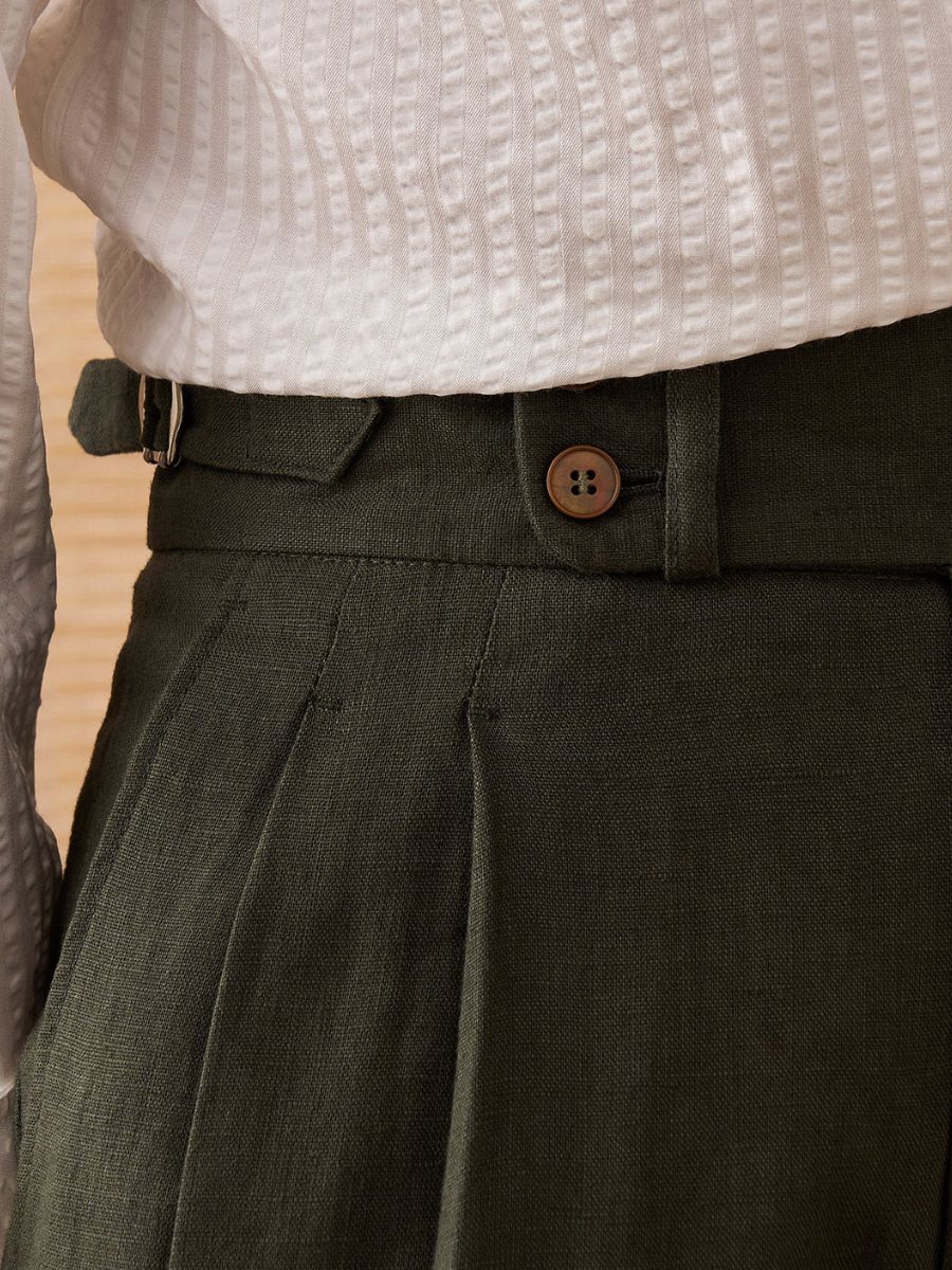 Thomas Tailor ™|Marini Capri High Waist Trousers 100% linen