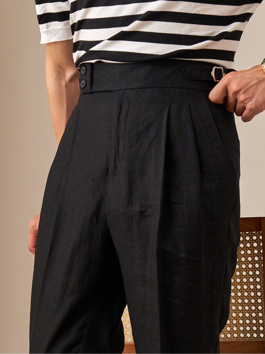 Thomas Tailor ™|Marini Capri High Waist Trousers 100% linen