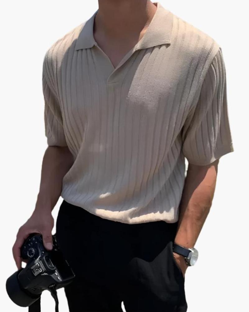 Thomas Tailor ™|Ribbed Cotton Polo