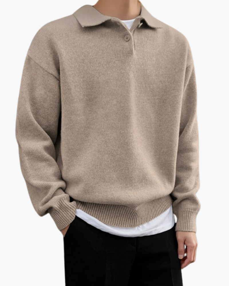 Thomas Tailor ™|Woolen Button Half Zip