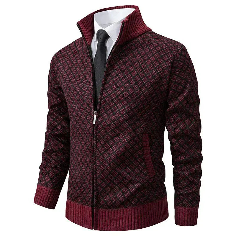 Thomas Tailor ™| Patterned Zip Cardigan