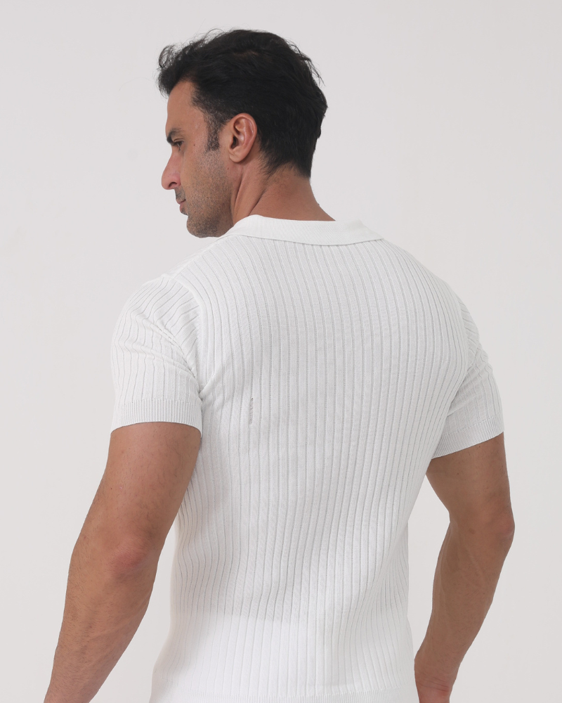 Thomas Tailor ™|Ribbed Cotton Polo