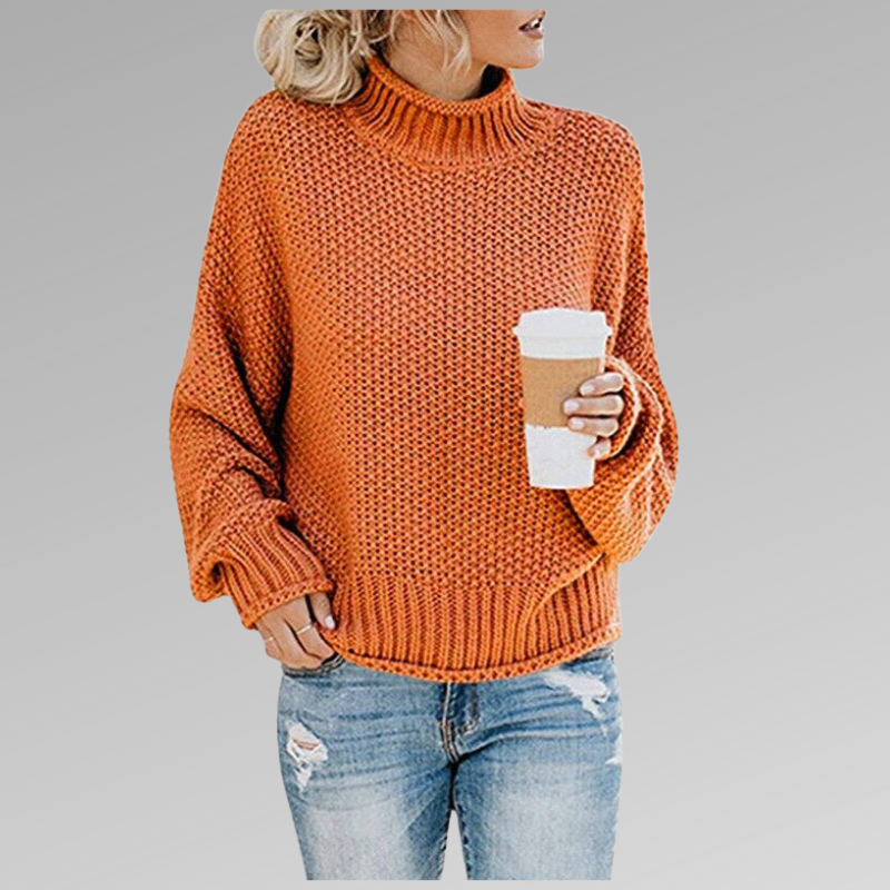 Braelyn | High-Neck Knit Sweater