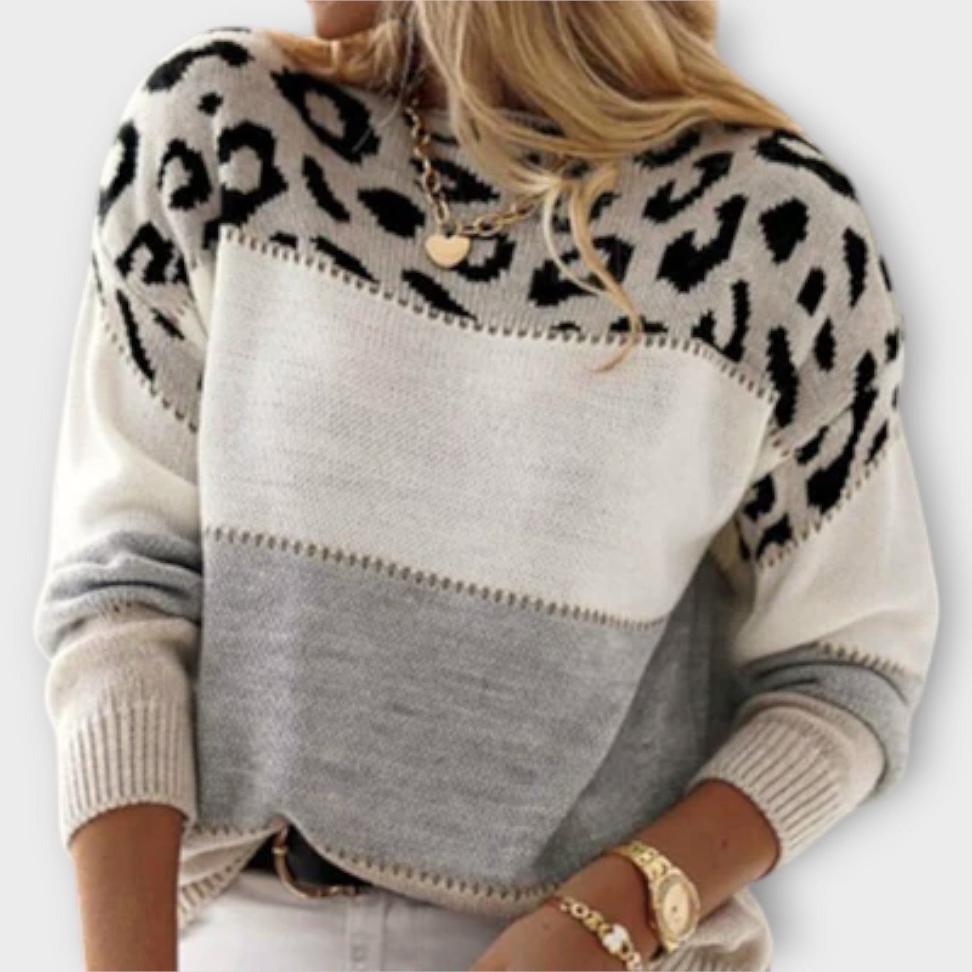Jane™ | Casual Leopard Print Sweater