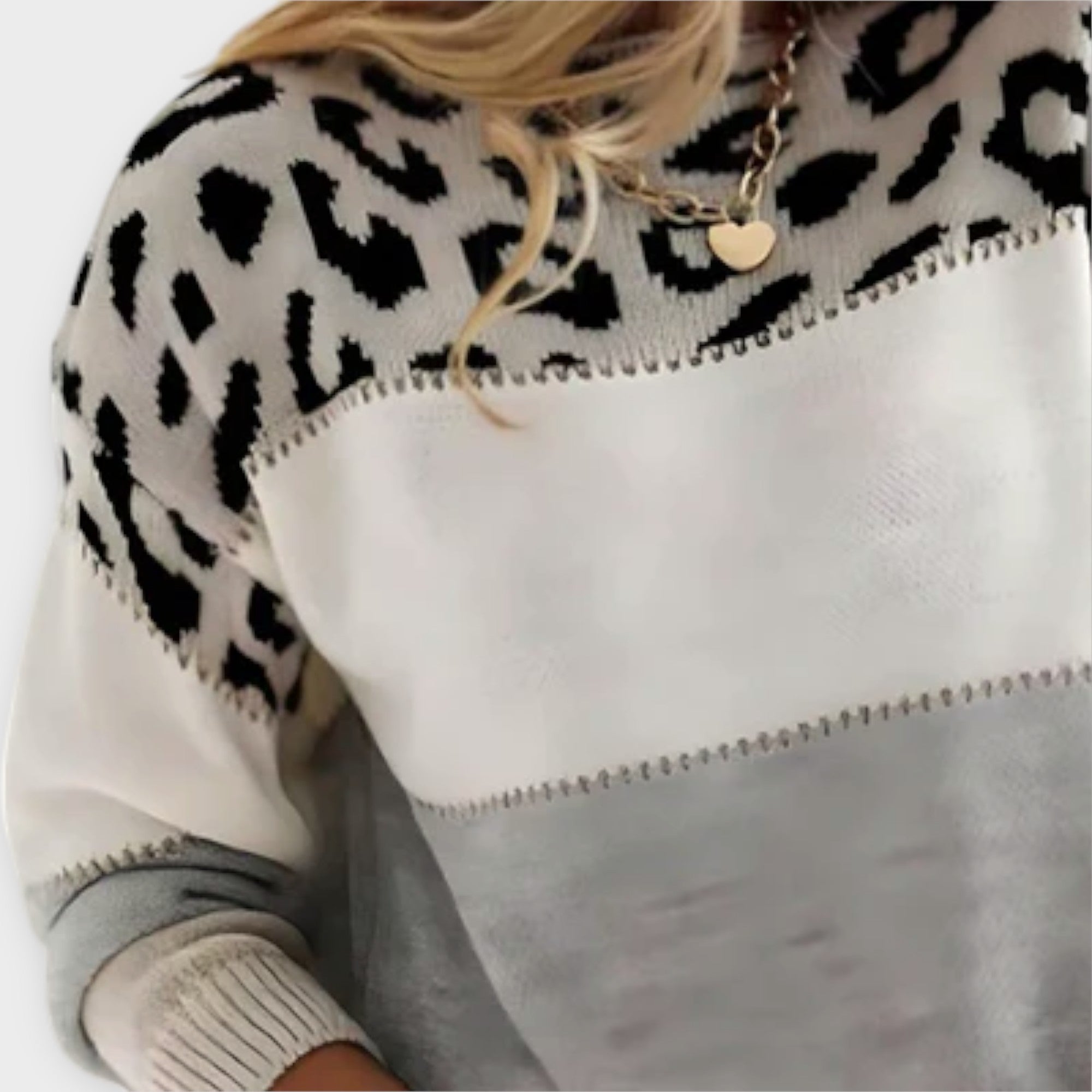 Jane™ | Casual Leopard Print Sweater