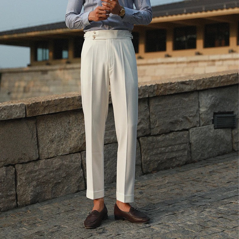 Thomas Tailor ™|PLEATED DOUBLE BUTTON TROUSERS