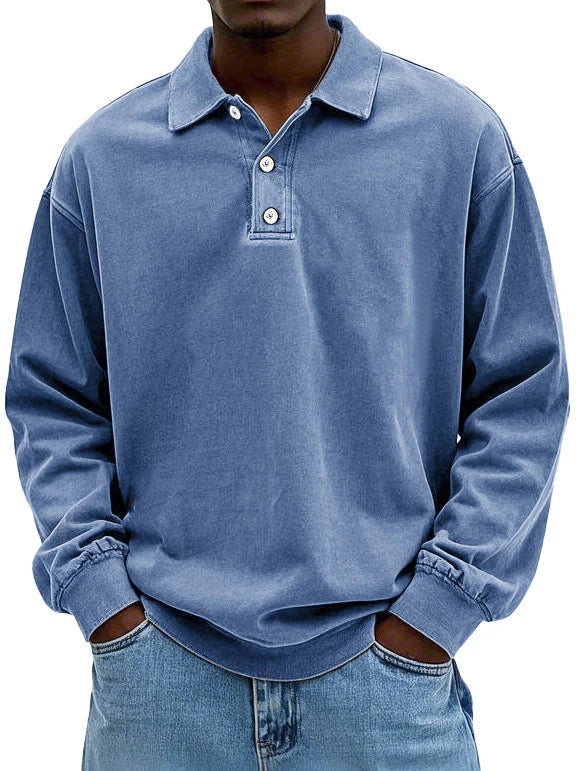 Thomas Tailor ™|Long-Sleeve Polo Sweater