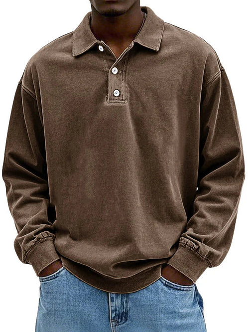 Thomas Tailor ™|Long-Sleeve Polo Sweater