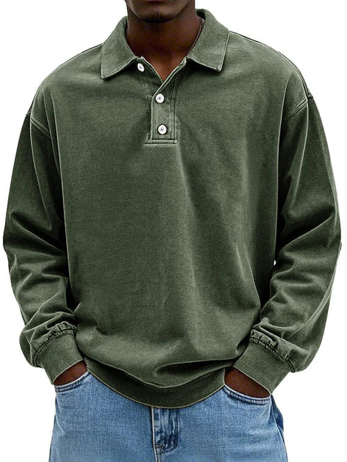 Thomas Tailor ™|Long-Sleeve Polo Sweater