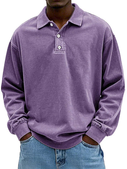 Thomas Tailor ™|Long-Sleeve Polo Sweater