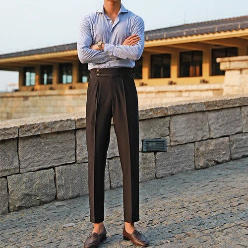 Thomas Tailor ™|PLEATED DOUBLE BUTTON TROUSERS